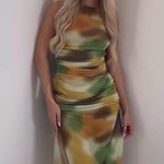 ZARA  Printed Tulle Dress Photo 1