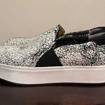 Dr. Scholls  Abbot Sz 7.5 M EU 37.5 Women's Leather Slip-On Shoes White Crackle Photo 3