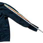 Zyia Active Rainbow Sleeve Bomber Jacket w/ Thumbholes Blue Size Medium Photo 11