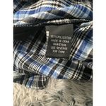 Preppy Pleats Plaid Skirt In Blue And Black School Girl Women's Size XL Vintage. Photo 3