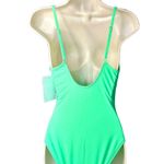 California Sunshine Women’s Cut-out One Piece Swimsuit. Bright Green. Size S NWT Photo 3