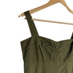 Veronica Beard Colleen Army Green Sleeveless Front Slit Midi Dress Size 4 Photo 2