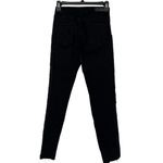 Tally Weijl Black Jeans Embroidered Hi Rise Skinny Distressed Size Small Photo 5
