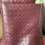 Journee Collection  Women’s Boots  Size 9 Wine Square Toe Block Heel Back Zip Up Photo 3