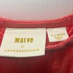 Maeve Anthropologie XL Coral‎ Tulle Tiered Midi Dress Sleeveless Orange Photo 3