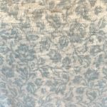 Joie  Linen Cowl Neck Blue Floral Tee. Size Large. Photo 5