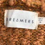 Dreamers  Mustard Yellow/Orange Fuzzy Popcorn Open Long Cardigan. Size Medium Photo 7