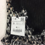 ZARA  Shimmery Metallic Silver Black Ruffle Party Mini Dress Small Photo 4