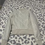 Romeo + Juliet Couture  Quilted Bomber Jacket - Cream Photo 1