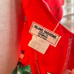 1970s Made in Hawaii Island Fashions Tropical Hawaiian Print Maxi Dress Size 12 Red Photo 5