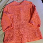 Rebecca Malone  Womens Textured 3/4 Sleeve VNeck Button Up Top Size Small Mango Photo 7