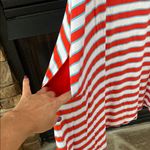 White Pink Tirquoise Blue Striped Knee Photo 2