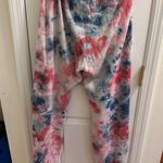 Aviator Nation  RED AND BLUE TIE DYED SWEATPANTS Photo 1