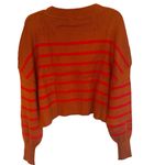 Merokeety  Women’s Cropped Sweater Size Medium Rust Pink Bat Wing Crewneck Photo 1