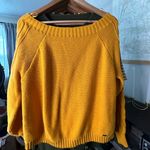 Hollister Yellow Scoop neck  Sweater Like New Photo 0