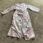 Jones New York  Intimates Floral Print Satin Robe SIZE L/XL Photo 0