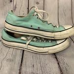 Converse  Mint Green Low Tops - size 8 Photo 1