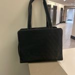 Mary Kay Black Textured Fabric Tote Bag with Wide Base Photo 6