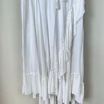 Anthropologie RAGA Rachell Flutter Sleeve Midi Dress White Size Medium Cottagecore Boho Fairy Photo 8