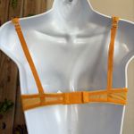 Huit Paris Desi Bra 32C Sexy Romance France Vintage Underwire Orange Lace‎ Lined Size undefined Photo 3