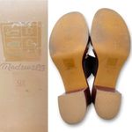 Madewell  Kiera Mule Platform Sandals Black Leather Heels Size 9.5 Chunky Heel Photo 12