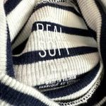 Aerie  Navy White Stripe Turtleneck Long Sleeve Photo 2