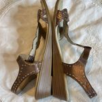 Rialto  Gemma Low Wedge Slingback Sandals Bronze Gold Balls NO SIZE Approx 7-7.5 Photo 5