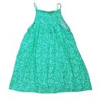 ZARA Size Small Green Floral Mini Dress Sundress Photo 1