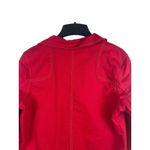 Y2K Denim & Co Red Gold Button Front Jacket Shacket M Contrasting Stitching Size M Photo 2
