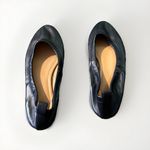 J.Crew  Lizzie Leather Ballet Flats Black Women’s‎ Size 8.5 Photo 2