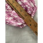 Lush Clothing Lush Milkmaid Top Size Small Pink Babydoll Smocked Puff Sleeve Crop Ruffle Photo 12