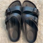 Birkenstock  Charcoal Double Strap Slides size 41 (10)excellent condition Photo 13