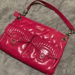 Coach Shoulder Bag Womens Quilted Patent Leather Satchel Handbag Pockets Purse Photo 0