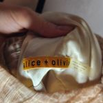 Alice + Olivia Sheath Dress Neutrals Pleated Accents size 10 Photo 1