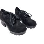 Soda Black Suede 90s Lace Up Chunky Platforms Boots Grunge Gothic Shoes Size 8 Photo 3