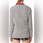 Maje  Black and Red Striped Cardigan Photo 2