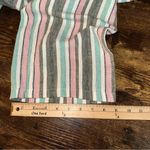 For Cynthia  Pants XL Blue Linen Blend Striped Womens Wide Leg Pull On Pants NWT Photo 11