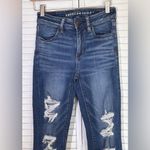 American Eagle AE  Size 4 Regular Hi-Rise Jegging blue jeans Next level stretch Photo 2