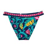Trina Turk  India Garden Banded Hipster Bikini Bottom Reversible Blue Colorful 14 Photo 3