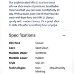 EUC OluKai Miki Li Sneakers Grey Black
Size 8.5 Retail $130.00 Photo 9