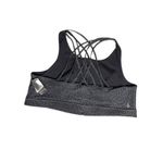Torrid  Sports Bra Happy Camper Gray Black Leopard 5X Criss Cross Back Zip‎ Front Photo 3