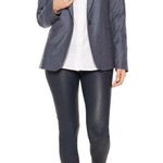 Equipment Revolve Jay Wool blazer purple blue size 8 excellent condition Photo 7