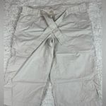 IZOD  **SET OF 2** Women's Capri Pants, Belted, Cream/Olive, Size 16 Photo 7