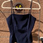 Be Smart Faux suede zip-up corset top Photo 0