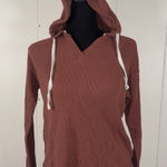 Free Fly Women's Bamboo Waffle Hoodie Size Small Some Spots Shown Orange Photo 0