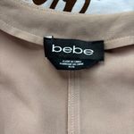 Bebe Solid Beige Chiffon Open Front Cardigan Photo 1