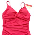 Popilush Ruched One Piece Swimsuit Tummy Control Padded Hot Pink M Size M Photo 1