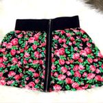PINK - Victoria's Secret Victoria’s Secret PINK Black Floral Mini Skirt Photo 1
