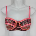 Maaji ‎ Bikini Set Size Small Pink Orange Geometric Print Swimsuit Tropical Beach Photo 2