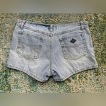 Vintage Y2K Angels low rise distressed denim jean shorts, size 9 Blue Photo 1